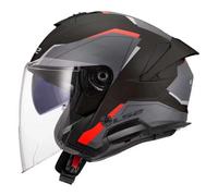 LS2 Casco Jet OF618 Verso II Air Nero/Rosso Taglia S