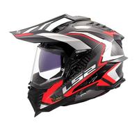 LS2, Casco Moto Cross EXPLORER CARBON FRONTIER II Gloss Red, XXL