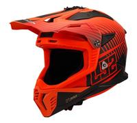 LS2, Casco Moto Cross FAST II DUCK Matt H-V Orange Red, M