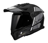 LS2, Casco Moto Cross PIONEER II HILL Matt Black White, S