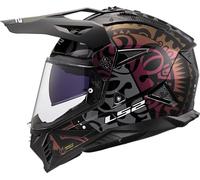 LS2, Casco Moto Cross PIONEER II RANGI Gloss Black, L
