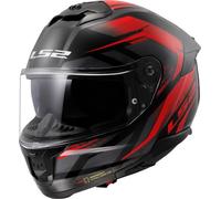 LS2 FF808 Stream II Fury Casco, nero-rosso, taglia XL