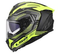 LS2, Casco Moto Integrale CHALLENGER II DRAVIX H-V Yellow, L