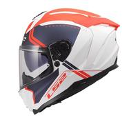 LS2, Casco Moto Integrale CHALLENGER II TITAN White Blue Red, L