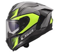 LS2, Casco Moto Integrale CHALLENGER II VIPER Grey H-V Yellow, XXS