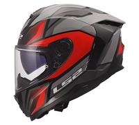 LS2, Casco Moto Integrale CHALLENGER II VIPER Grey Red, XXL