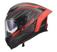 LS2, Casco Moto Integrale DRAGON SUBIC Red, L
