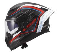 LS2, Casco Moto Integrale DRAGON SUBIC White Blue Red, S