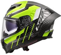 LS2, Casco Moto Integrale DRAGON TRAX H-V Yellow, M