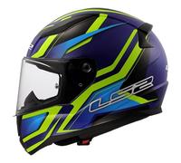 LS2 FF353 Rapid II Flitz Casco, blu-giallo, taglia L per maschi