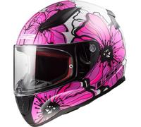 LS2, Casco Moto Integrale RAPID II POPPIES Black Pink, L
