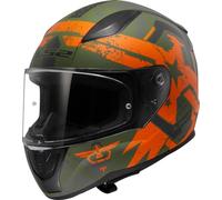 LS2, Casco Moto Integrale RAPID II THUNDERBIRDS Matt Orange, XL