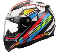 LS2, Casco Moto Integrale RAPID II XDRON Gloss White Neon Orange, M
