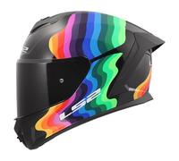 Casco Integrale Ls2 FF820 Rapid III Flow Nero Multicore Lucido S