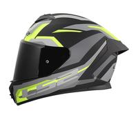 LS2, Casco Moto Integrale RAPID III HYPER Black HV Yellow, L