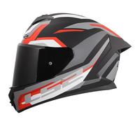 LS2, Casco Moto Integrale RAPID III HYPER Black Red, XXS