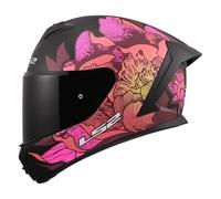LS2, Casco Moto Integrale RAPID III POPPIES II Black Pink, XS