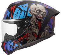 LS2, Casco Moto Integrale RAPID III ZOMBIE II Black Red Blue, L
