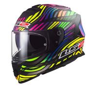 LS2, Casco Moto Integrale STORM II POWER Matt Black Rainbow, M