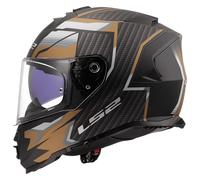 LS2, Casco Moto Integrale STORM II TRACKER Black Gold, XL
