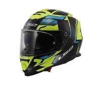 LS2, Casco Moto Integrale STORM II TRACKER Gloss Black H-V Yellow, M
