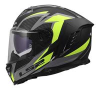 LS2, Casco Moto Integrale STORM III DYNAMO Black H-V Yellow, XXS
