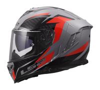 LS2, Casco Moto Integrale STORM III DYNAMO Grey Red, S