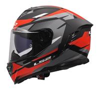 LS2, Casco Moto Integrale STORM III KOMAI Black Red, XS