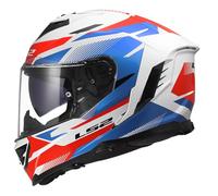 LS2, Casco Moto Integrale STORM III KOMAI White Blue Red, XS