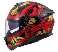 LS2 FF808 Stream II Drako, casco integrale 3XL male Rosso/Nero/Oro