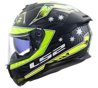 LS2, Casco Moto Integrale STREAM II GALDAM Matt Black H-V Yellow, L
