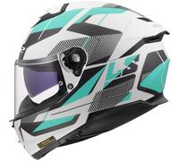 LS2, Casco Moto Integrale STREAM II ROAD Matt Cyan Light Grey, L