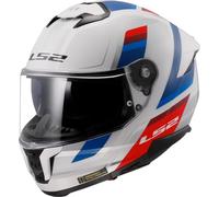 LS2, Casco Moto Integrale STREAM II VINTAGE Gloss White Blue Red, M