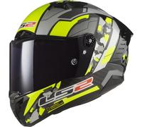 LS2, Casco Moto Integrale THUNDER CARBON SPACE H-V Yellow Grey, XL