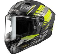 LS2, Casco Moto Integrale THUNDER CARBON VOLT Black H-V Yellow, L