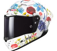 LS2, Casco Moto Integrale THUNDER GP AERO FLOWERS White, L