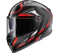 LS2, Casco Moto Integrale VECTOR II ALIZER Gloss Black Red, M