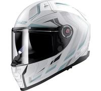 LS2, Casco Moto Integrale VECTOR II ALIZER Matt White Silver, L