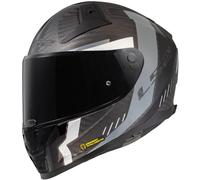LS2, Casco Moto Integrale VECTOR II CARBON GRID Matt Black Grey, 3XL