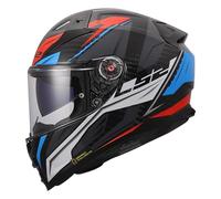 LS2, Casco Moto Integrale VECTOR II CARBON SAVAGE White Blue Red, XXL