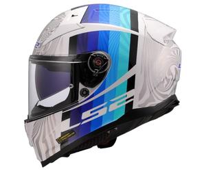 LS2, Casco Moto Integrale VECTOR II FREEDOM Matt White Silver, XL