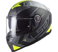 Casco integrale LS2 FF811 VECTOR II SPLITTER in fibra Titanio Opaco H-V Giallo XXL