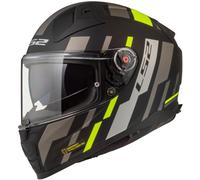 LS2 casco moto integrale Vector II Tron black H-V yellow L