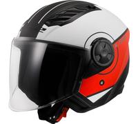 Casco Jet Ls2 OF616 Airflow 2 Cover Nero Opaco Rosso 3XL