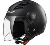 LS2, Casco Moto Jet AIRFLOW SOLID Gloss Black, XS