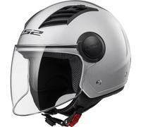 LS2, Casco Moto Jet AIRFLOW SOLID Silver, XS