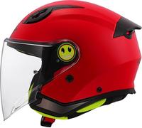 CASCO BABY BAMBINO LS2 OF622 FUNNY II ROSSO LUCIDO SOLID RED MIS. L 51/52 cm