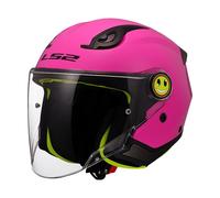 LS2 CASCO MOTO JET BAMBINO OF622 JUNIOR FUNNY 2 GLOSS PINK 2206