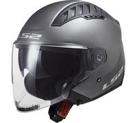 LS2 OF600 Copter II Solid Casco Jet, argento, taglia L