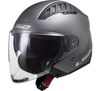 LS2 OF600 Copter II Solid Casco Jet, argento, taglia S